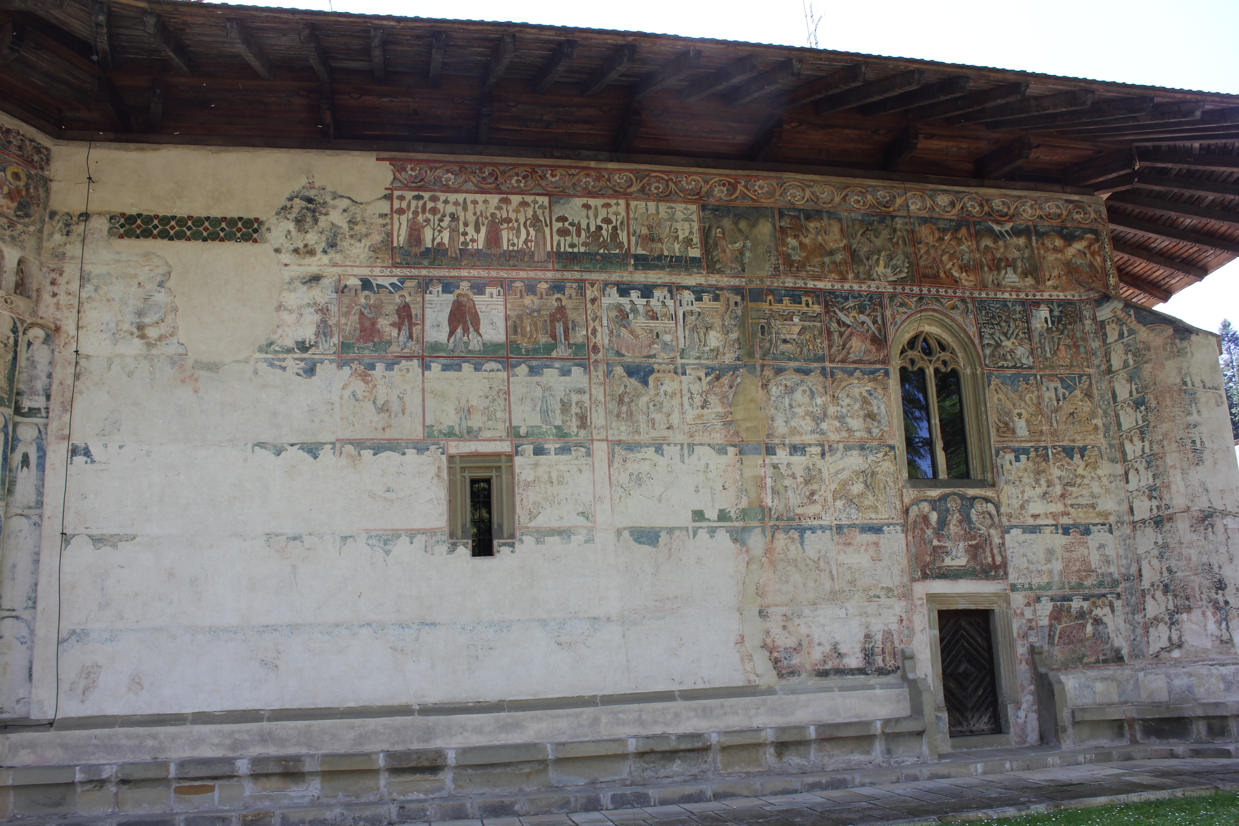 Voronet Monastery - The Northern Façade. (source: A. I. Sullivan)