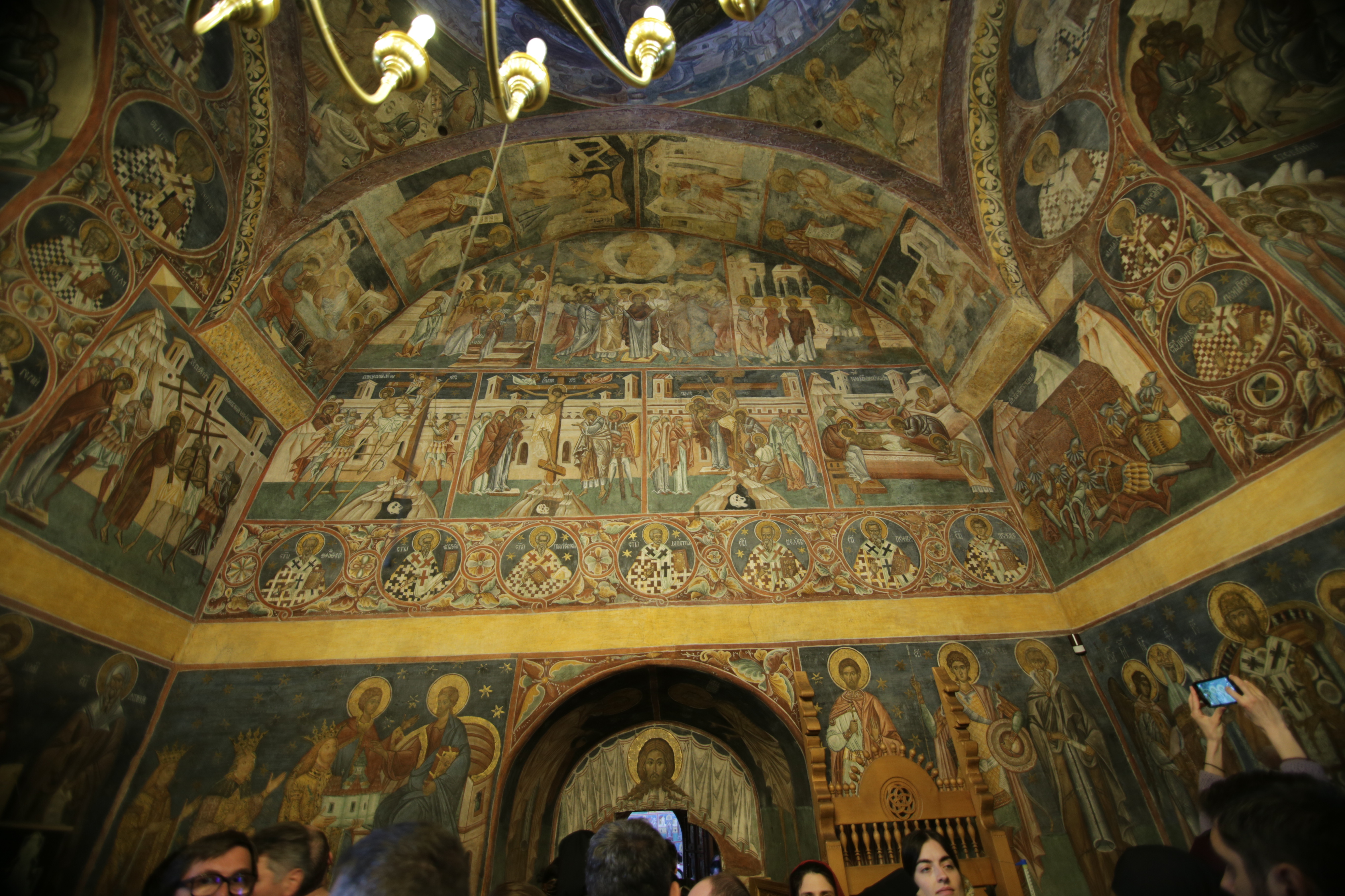 Voronet Monastery - The Naos - The Separating Wall from the Pronaos. (source: A. I. Sullivan)