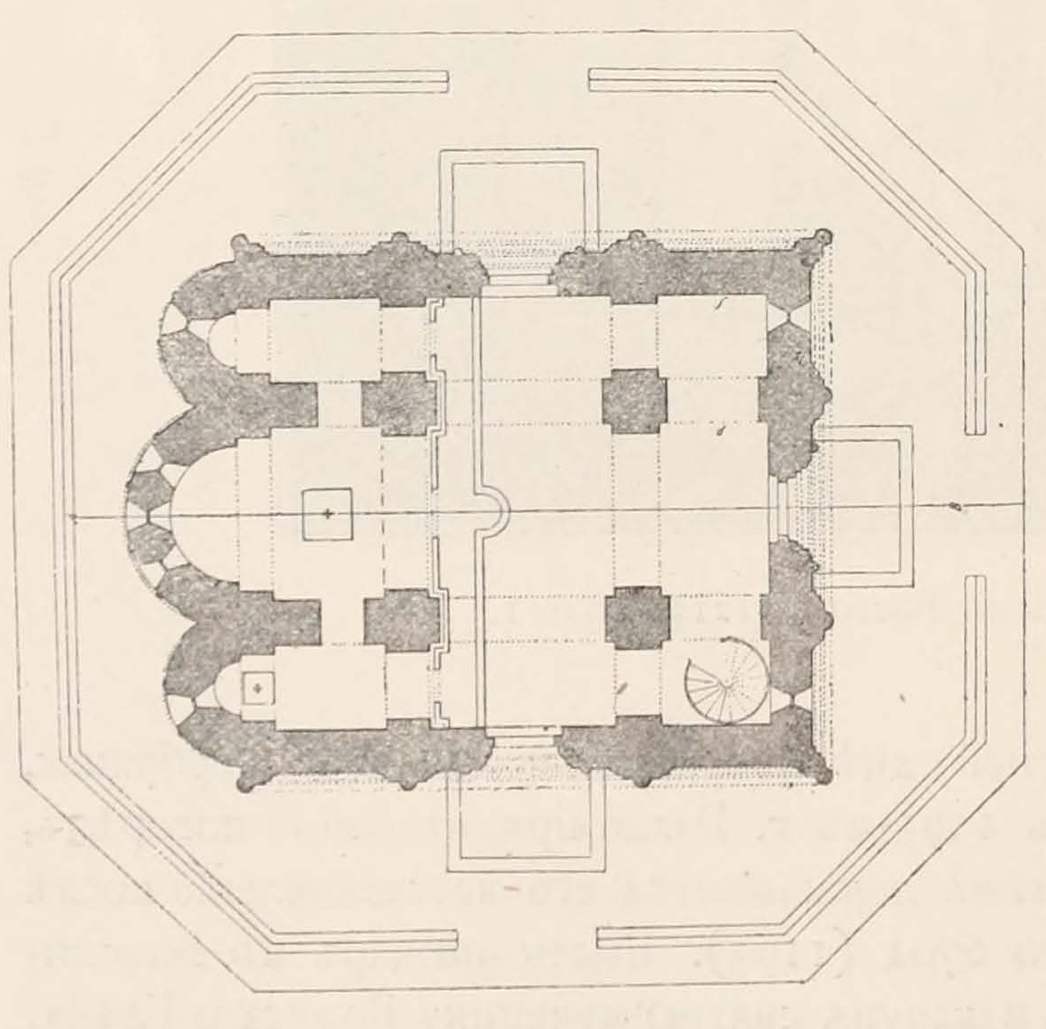 Plan of the Cathedral of St. Demetrios, 1193-97, Vladimir (source: Wikimedia)