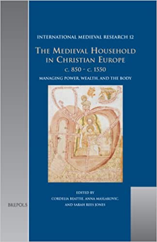 Review of Cordelia Beattie, Anna Maslakovic, and Sarah Rees Jones, eds., <i>The Medieval Household in Christian Europe c. 850- c. 1550: Managing Power, Wealth, and the Body</i> (Turnhout: Brepols, 2003), in <i>The Medieval Review</i> (2004). [W. C. Jordan]