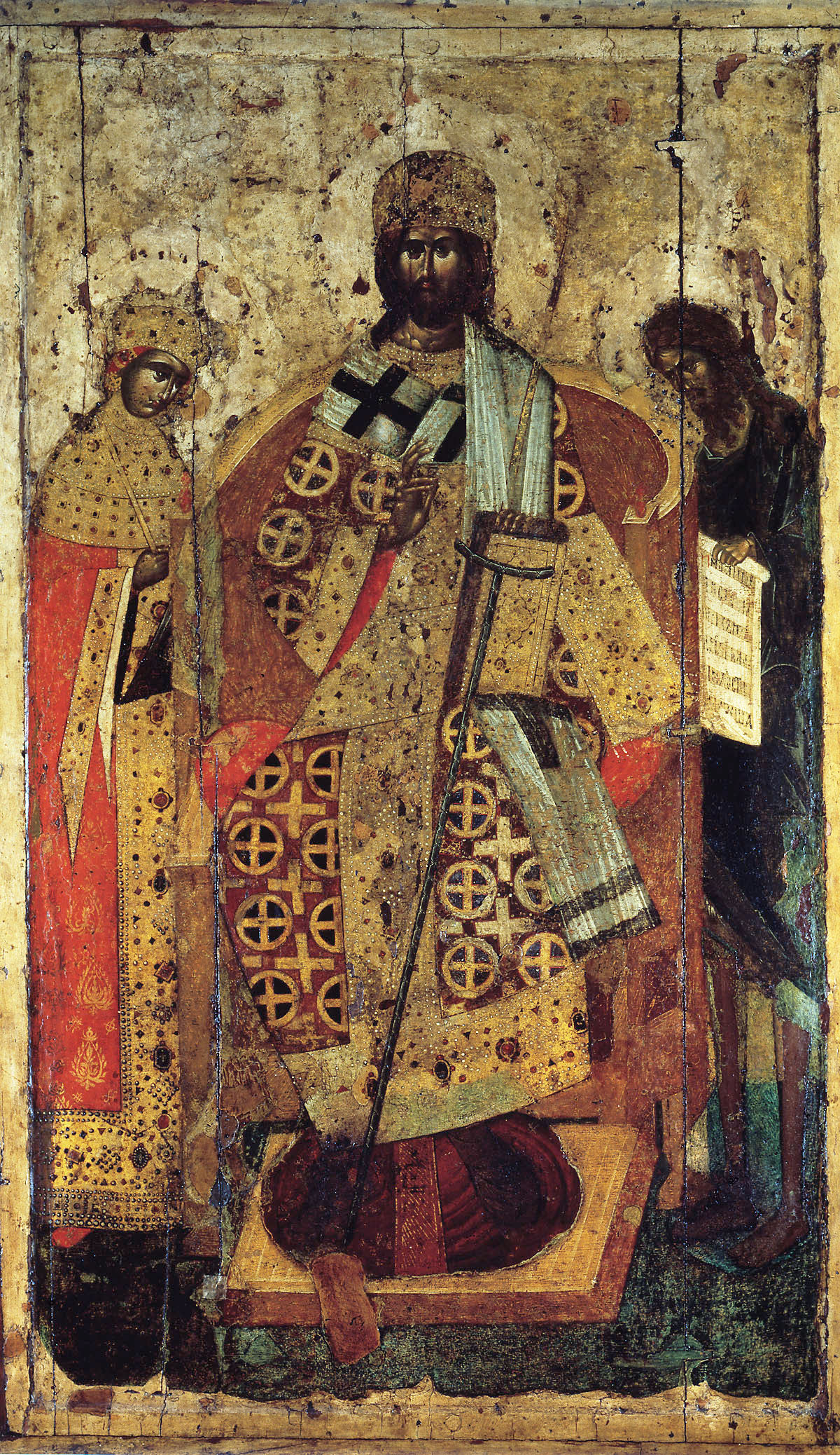 “Predsta tsaritsa” icon, currently in the Assumption cathedral, Moscow, late 14th century (source: Wikimedia)