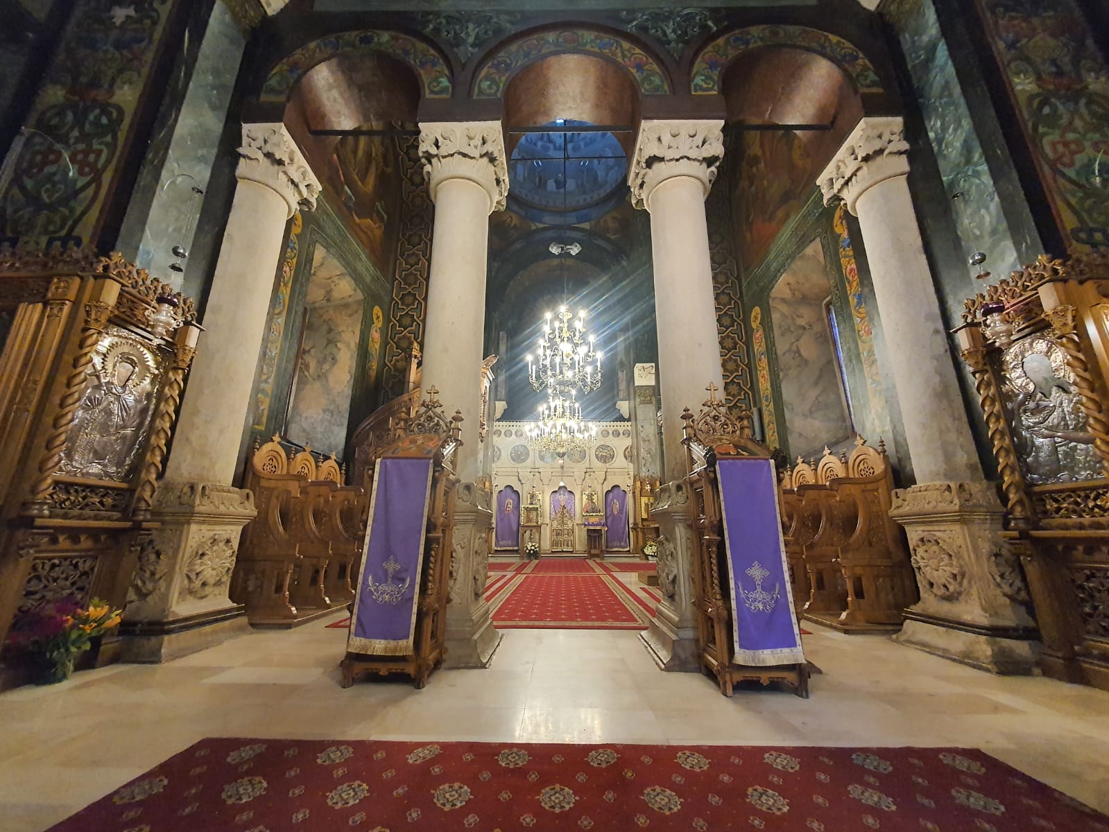 St Antim Monastery - The Church (Inside - View from the West Side). (source: Octavian-Adrian Negoiță)