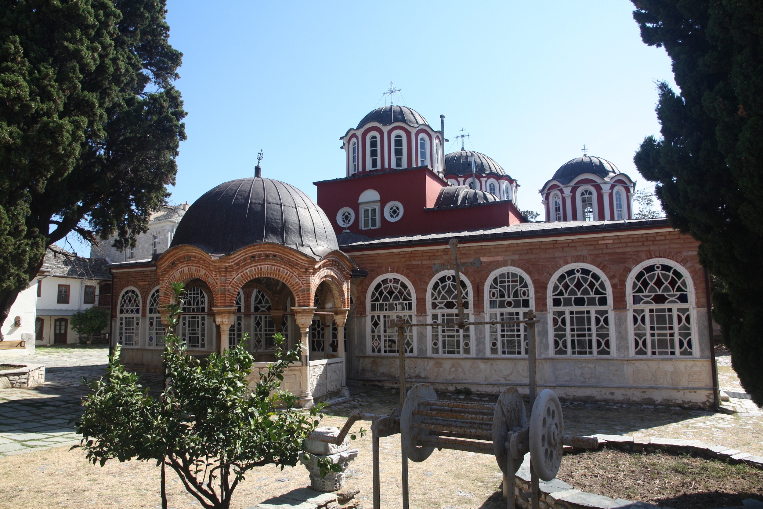 The Kaholikon (main church) of the Great Lavra, Mount Athos (source: Archive of Mount Athos Center)