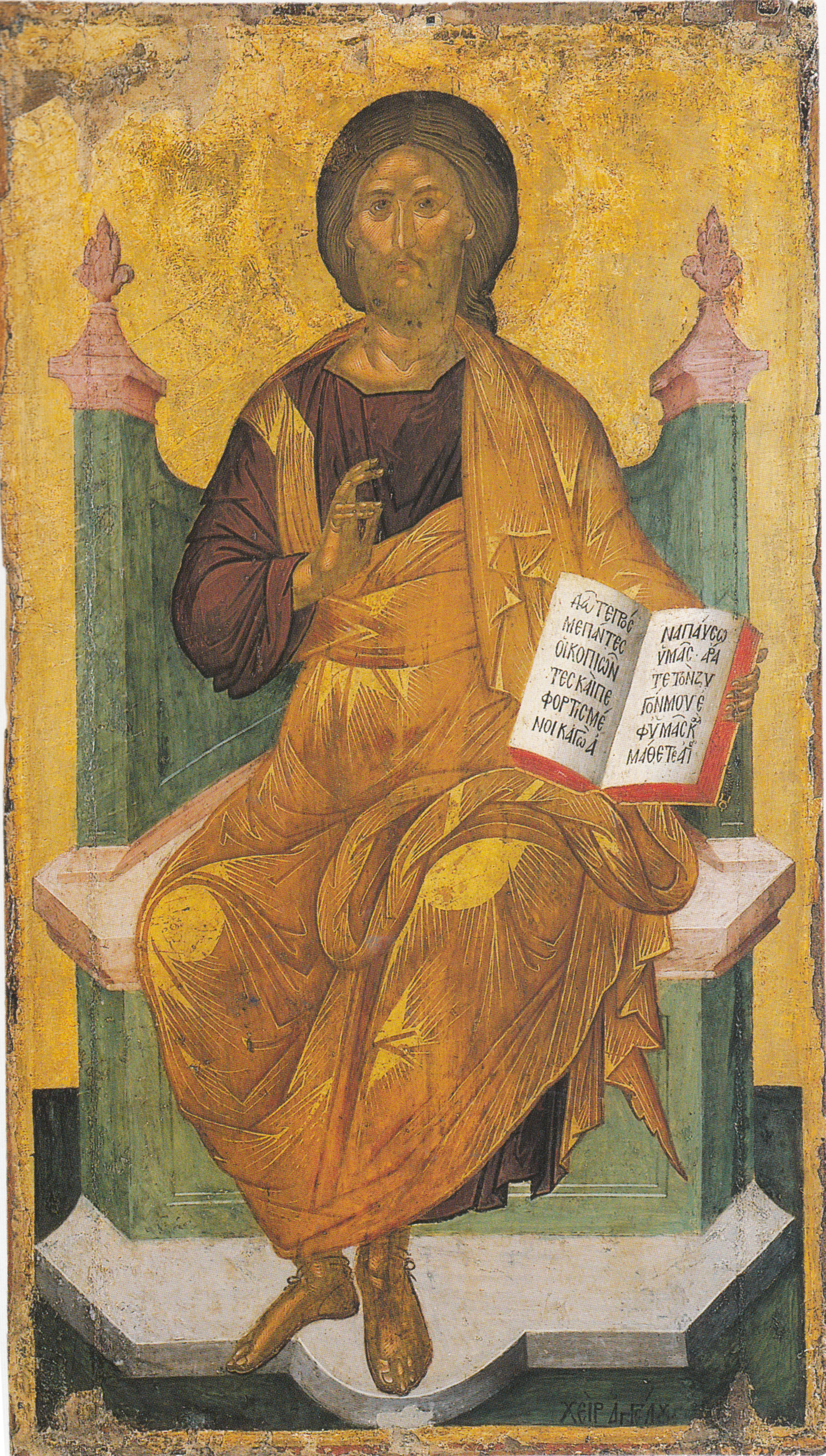 Christ on the Throne, Angelos Akotantos, middle of the 15th century (source: Zakynthos Museum)