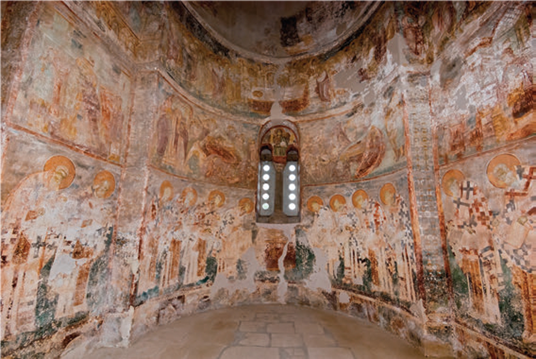 Altar, Church of the Dormition of the Mother of God, Mateič monastery, 1348–52 (source: Dimitrova, The Church of the Holy Mother of God)