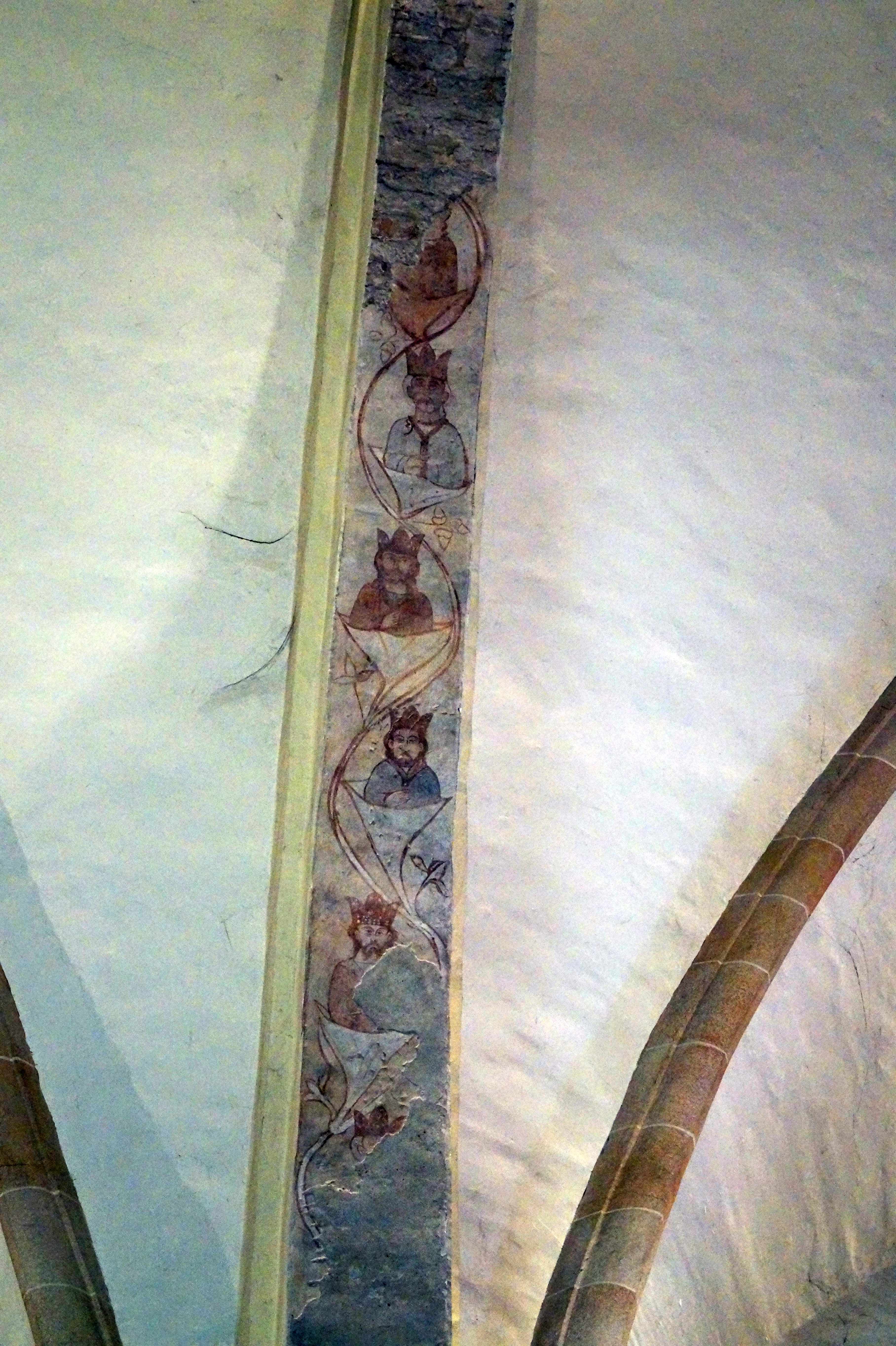 Fresco depicting kings, vault over communion fence, around 1300 (source: N. Piperski)