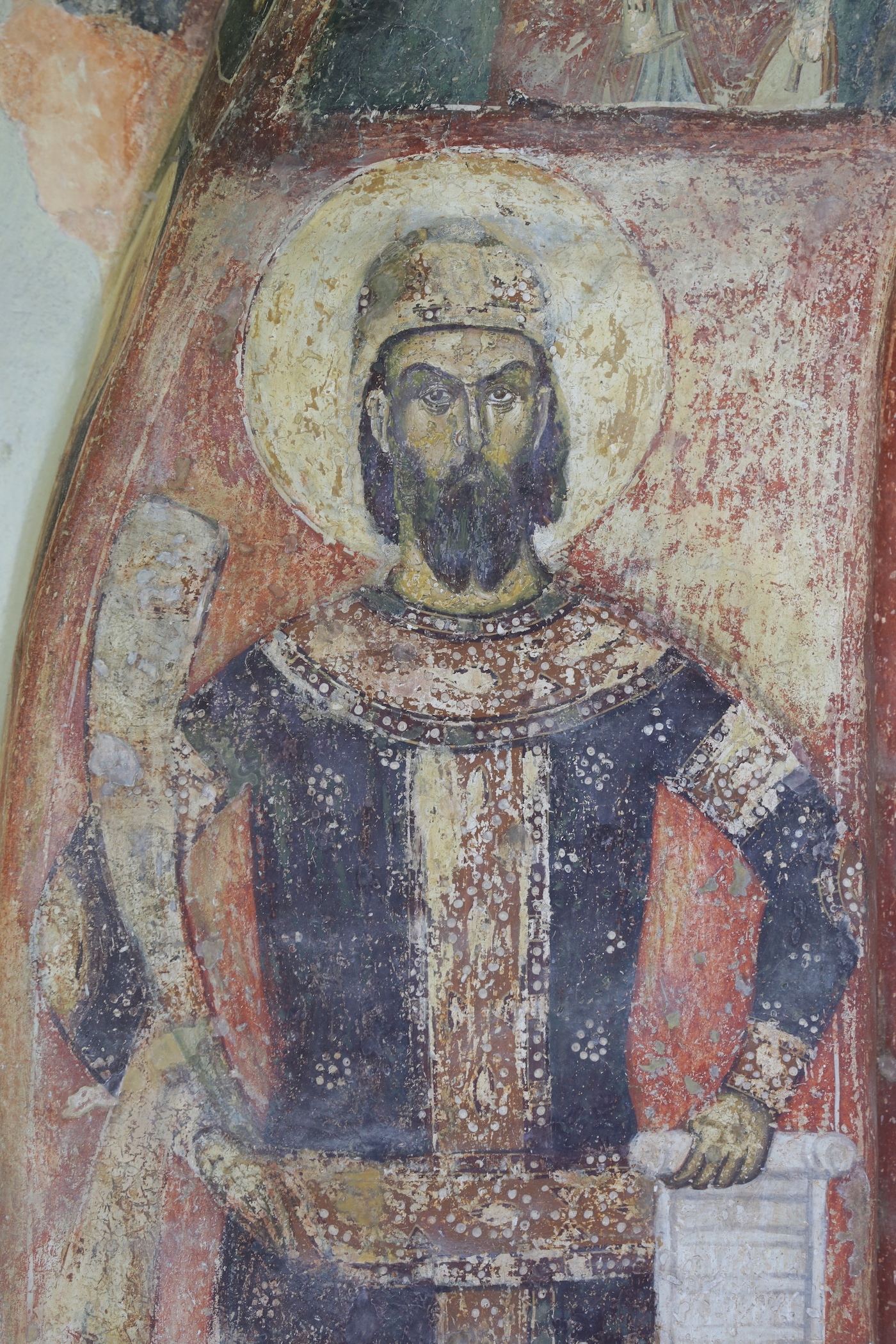 King Marko, south portal, Church of St. Demetrios, Markov Monastery, 1376/7, Sušica near Skopje, Republic of North Macedonia (source: D. Djoković)