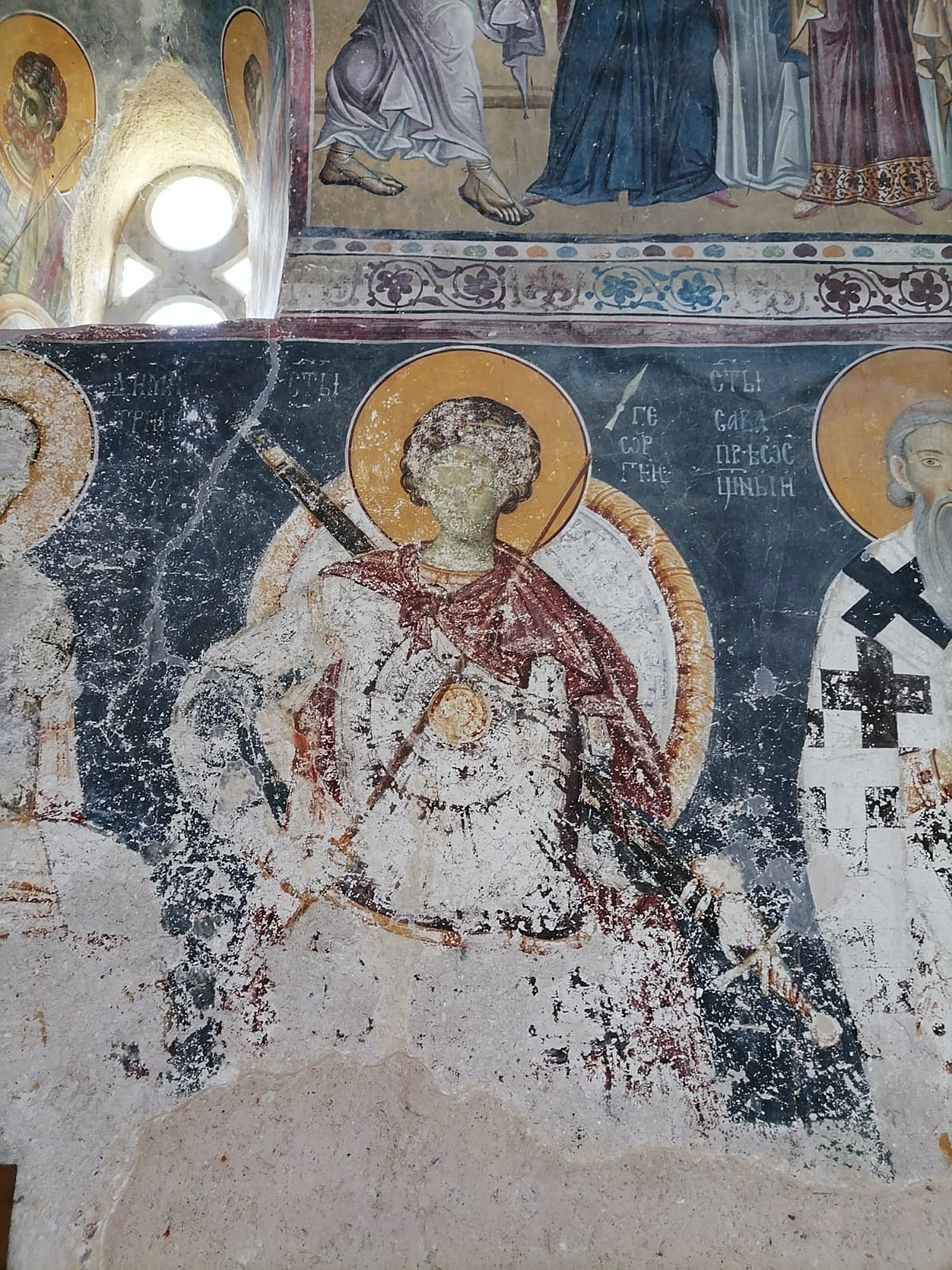 St. George in King's Church at Studenica Monastery