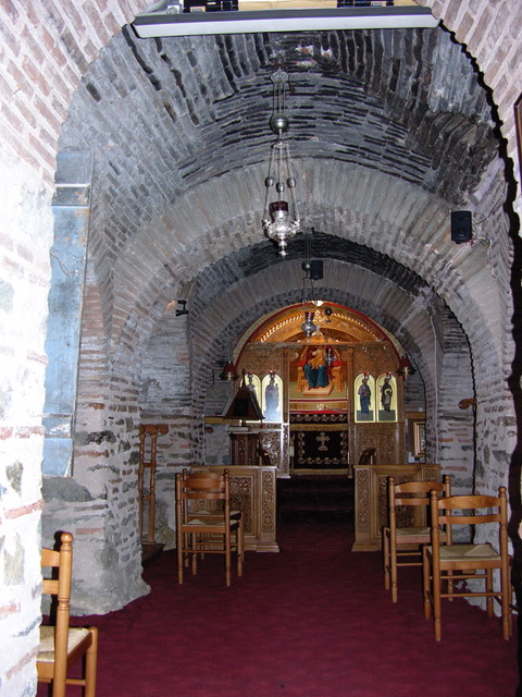 Church of Taxiarches, the crypt, interior looking east, Thessaloniki. (source: T. Mantopoulou-Panagiotopoulou)